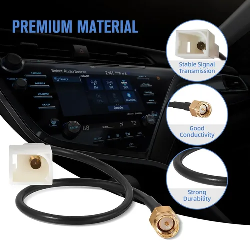 Miniatura 7 de Anina Adaptador de antena de navegación GPS para automóvil SMA macho para Toyota Lexus Corolla Tacoma Tundra HFC-III, cable conector coaxial