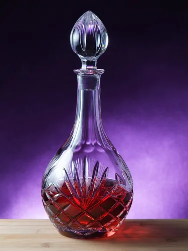 Miniatura 3 de Barski - Corte a mano - Boca soplada - Cristal - Decantador de vino - 32 oz. - Hecho en Europa