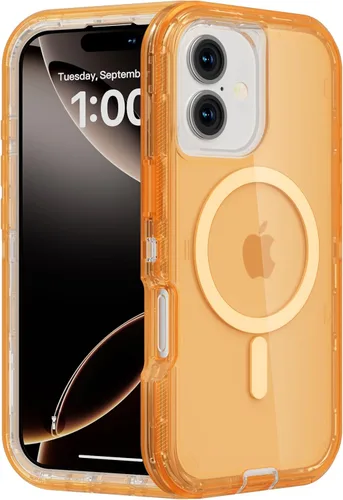 Miniatura 83 de Follaroma para iPhone 17 Pro Max, Funda Compatible con MagSafe, Funda Magnética Transparente de Doble Capa, Funda Resistente Anti-Caída y a Prueba