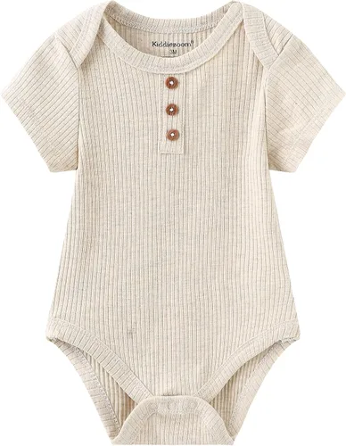 Miniatura 17 de Kiddiezoom Mameluco unisex de algodón de una pieza para bebé recién nacido, 5