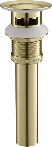KIBI Desagüe desplegable para lavabo de baño con desbordamiento | Tapón de drenaje de tocador con diseño de cubierta pequeña para fregaderos de