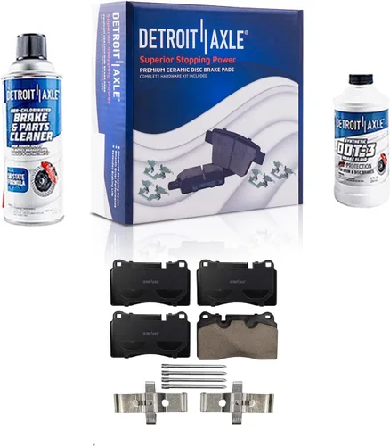 Miniatura 79 de Detroit Axle - Pastillas de freno traseras para Mercedes-Benz C230 C240 C280 C320 C350 CLK320 CLK350 CLK430 E300 E320 E420 E430 SLK350, pastillas