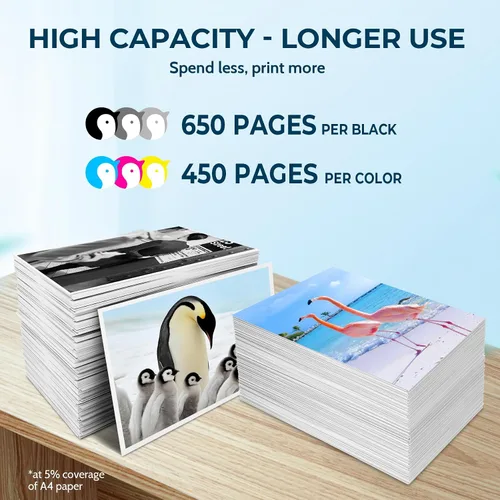 Miniatura 3 de Cartuchos de tinta 65XL para impresoras HP para Deskjet 3755 3772 3720 3722 3700 2680 2655 2622 2620 2652 3760 Envy 5055 5052 5058 Tinta