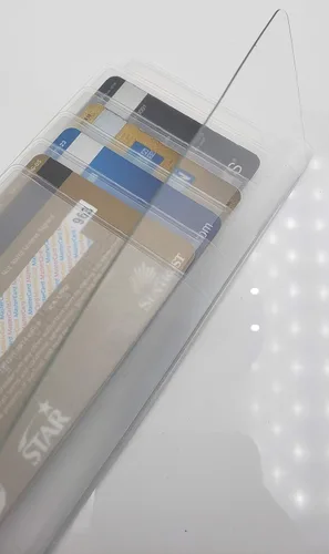 Miniatura 5 de QULSE - Juego de 2 insertos transparentes de alta calidad para cartera, Checkbook 6 Página, Minimalista