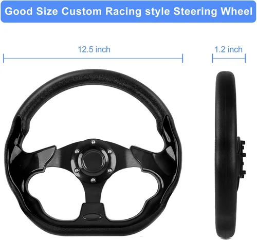Miniatura 2 de Volante para carrito de golf, compatible con EZGO TXT RXV, Club Car DS Precedent Tempo, Yamaha G2-G29 para la mayoría de los carritos de golf