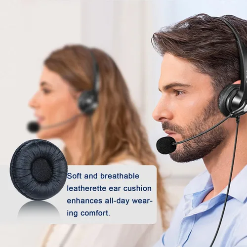 Miniatura 4 de Almohadillas de repuesto para auriculares Plantronics compatibles con Plantronics HW251N HW261N HW510 HW520 Blackwire C320 3210 3220 3320 Jabra Biz