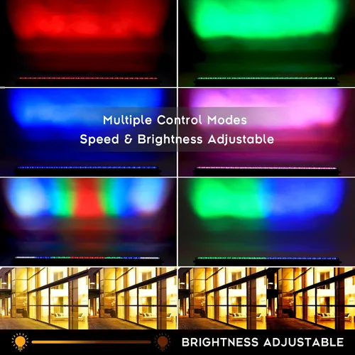 Miniatura 3 de 4 unids 3 en 1 DMX 26 canal etapa luz 240 LED DJ pared lavado lineal barra luz pared arandela