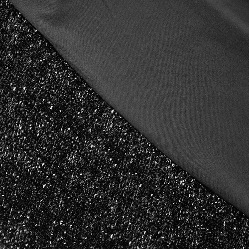 Miniatura 6 de Tableclothsfactory Funda elástica para silla de banquete de elastano negro con brillo metálico para eventos de comedor para banquete de boda