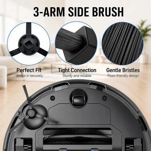 Miniatura 6 de WVCR200S Kit de accesorios compatible con aspiradora robot WYZE, kit de piezas de repuesto de 17 piezas con 2 cepillos de rodillo principales, 6