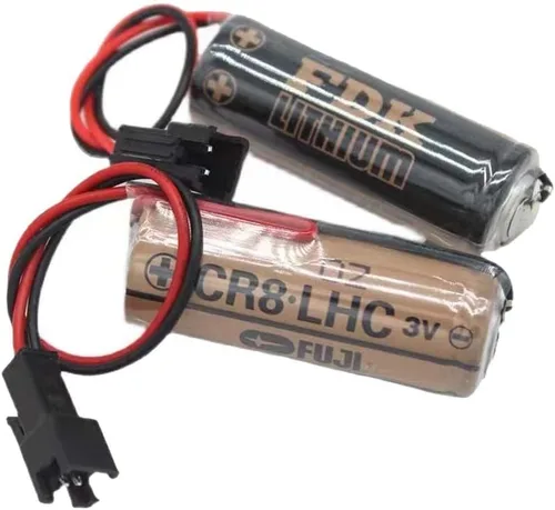 Miniatura 4 de Reemplazo de batería de litio CR8.LHC 3V 2600mAh para Fuji FDK CR8.LHC 17430 con enchufe negro