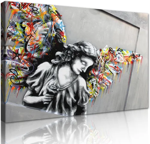 Miniatura 76 de Yatsen Bridge Arte Callejero Clásico Banksy Graffiti Arte de Pared Detrás de la Cortina Pósters Pinturas en Lienzo Imágenes de Graffiti Coloridas