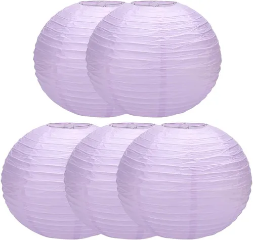 Miniatura 13 de Balagan Linternas de papel japonesas chinas de 16 pulgadas, 5 paquetes (rosa, 16 pulgadas) (BLG-220503)