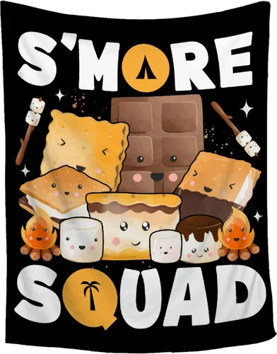 Miniatura 9 de Linda manta de S'Mores ligera de felpa mullida súper suave, manta de franela de forro polar para decoración del hogar, regalos para cama, sofá, sala