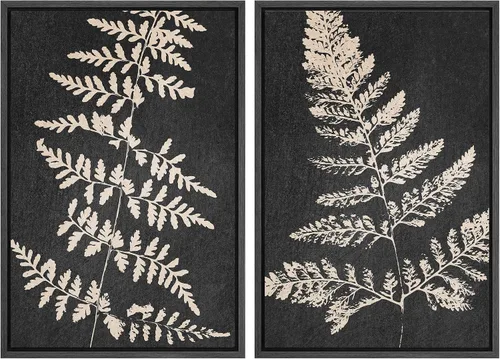 Miniatura 160 de SIGNWIN Lienzo enmarcado para pared, ilustraciones abstractas texturizadas en tonos beige terrosos, arte moderno, decorativo, contemporáneo