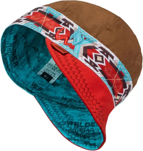 Miniatura 6 de Welder Nation 8 Panel Cap 100% Cotton Duck Canvas Exterior Welding Protective Durable Men’s Hats with No Unicorn Peak Heavy-Duty Premium Comfortable
