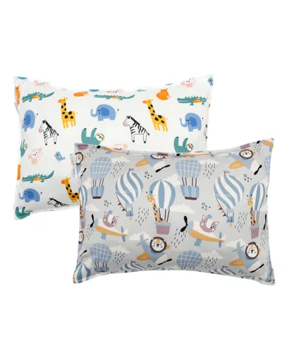 Miniatura 52 de ALVABABY Paquete de 2 fundas de almohada de algodón orgánico para niños pequeños, fundas de almohada para niños de 13 x 18 pulgadas o 12 x 16