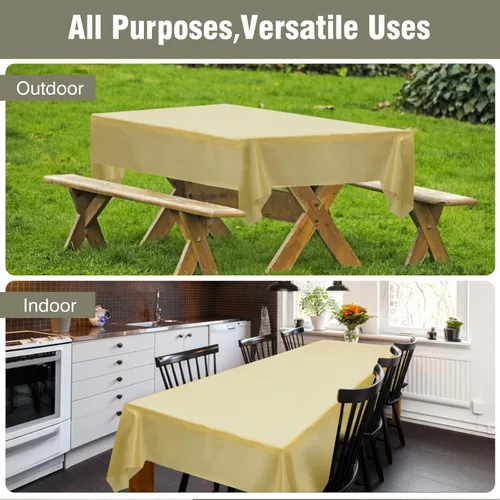 Miniatura 209 de Rollo de plástico para cubierta de mesa color verde manzana, 40 pulgadas x 100 pies, rollo de plástico resistente para cubierta de mesa de banquetes