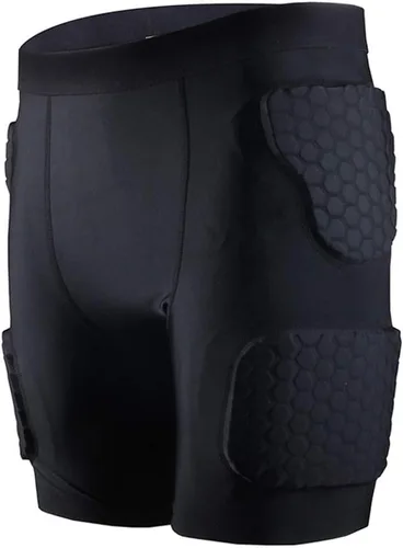 Miniatura 4 de Topeter Pantalones cortos acolchados de compresión para hombre, ropa interior protectora de baloncesto