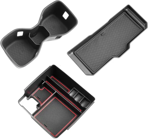 Miniatura 10 de SHAOHAO 2 piezas para 2025 2026 Nissan Frontier Organizador de consola central para 2022 2023 2024 2025 2026 Nissan Frontier Accesorios