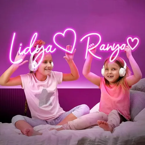 Miniatura 10 de Letrero de neón personalizado con nombre, luz LED, letreros de neón personalizables para decoración de pared, dormitorio, boda, fiesta, bar, tienda