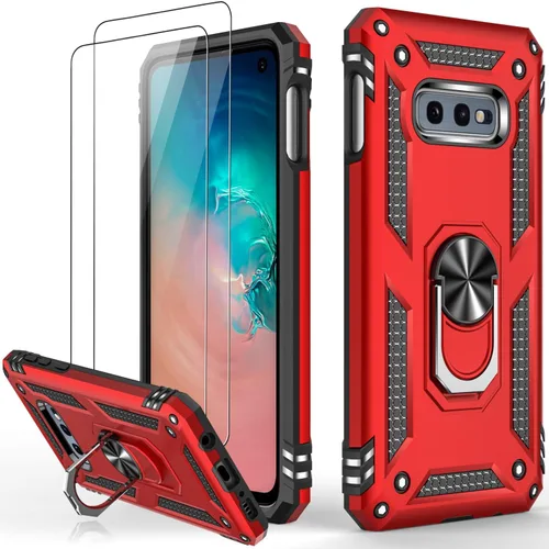 Miniatura 15 de IKAZZ Funda para Galaxy A10e con protector de pantalla, grado militar, a prueba de golpes, resistente, pasa prueba de caída de 16 pies con soporte