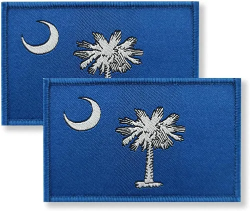 Miniatura 10 de Overdecor Parche de bandera de Georgia - Parches militares tácticos - Cierre de velcro, paquete de 2