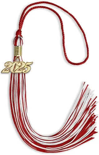 Miniatura 11 de Endea Graduation - Borla de doble color mixto con fecha dorada (negro/dorado antiguo, 2021)