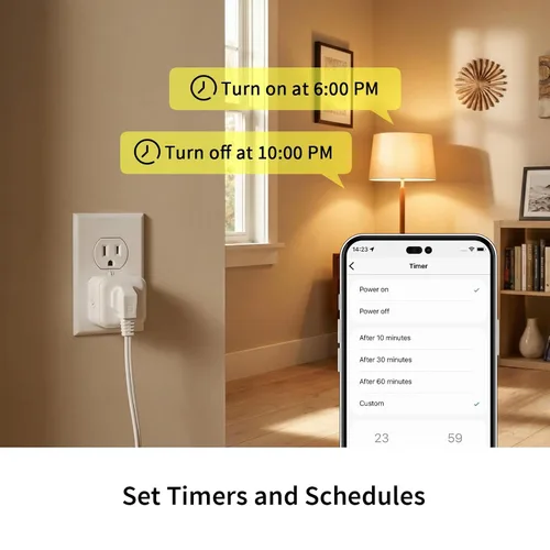 Miniatura 3 de Minoston Regulador de salida Z-Wave, enchufe inteligente Z-Wave serie 800, requiere concentrador Z-Wave, compatible con Alexa y Google Assistant