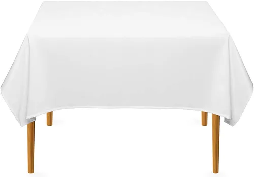 Miniatura 119 de Pomp Mantel Premium de Poliéster de 60" x 84" en Color Amarillo Plátano Tela Fácil de Cuidar, Resistente a Arrugas y Manchas Para Mesa Banana