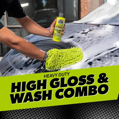 Miniatura 3 de Chemical Guys Kit de limpieza para automóvil, con jabón de lavado de autos, limpiador de ruedas, interior total, guante de lavado de autos, kit
