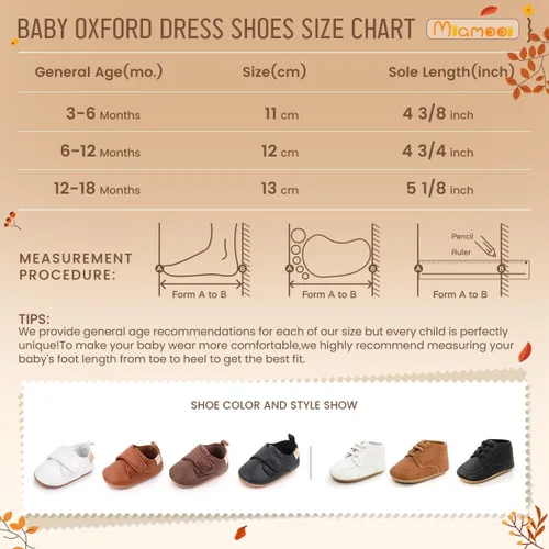 Miniatura 6 de Miamooi Mocasines clásicos de piel sintética para bebés, niños y niñas, zapatos de vestir de boda para niños pequeños, zapatos formales planos