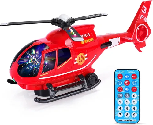 ele ELEOPTION Avión de Juguete con Control Remoto por Infrarrojos Juguetes de Helicóptero con Luces y Música Juguetes de Aeroplano para Niños y