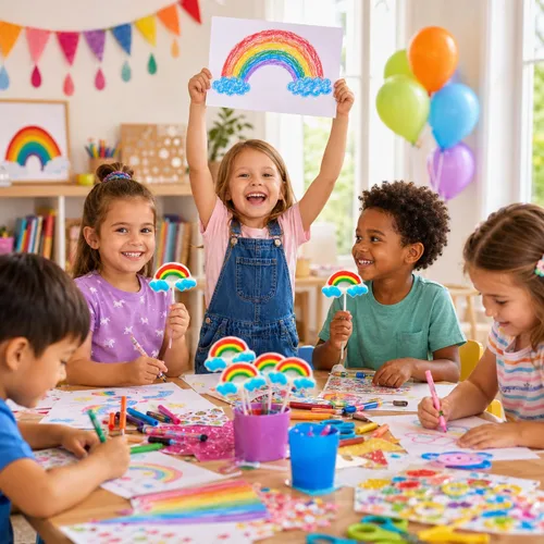 Miniatura 6 de 12 unidades de caramelos con forma de arco iris, ideales para rellenos de bolsas de golosinas, envueltos individualmente (paquete de 12)