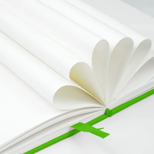 Miniatura 5 de JOYEUX Cuaderno en blanco, tamaño A5, 160 páginas, 3.53 oz/m² de grosor, cuaderno de bocetos de tapa dura para escribir, cuadernos de 5.7 x 8 Verde
