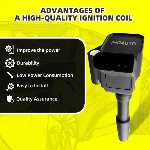 Miniatura 2 de Juego de 4 bobinas de encendido 06J905110G y 4 bujías de iridio compatibles con Volkswagen Audi Beetle Golf Jetta 1.8L 2.0L L4