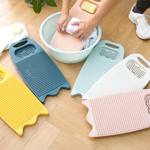 Miniatura 2 de Khakho Mini tabla de lavado de plástico rectángulo de lavado de ropa Junta de lavado a mano ropa y pequeños artículos delicados
