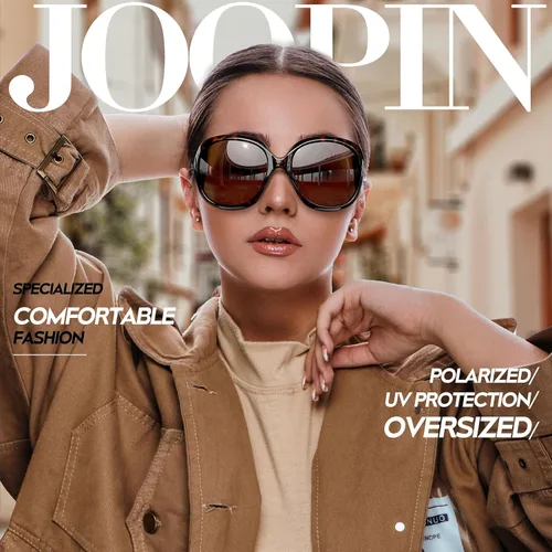 Miniatura 205 de Joopin Lentes de sol de gran tamaño para mujer, polarizados, grandes, para conducción, protección UV, grandes sombras