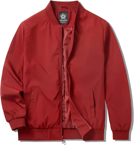 Miniatura 15 de URBANFIND Chaquetas bomber para hombre, casuales, ligeras, cortavientos, a la moda, abrigos de primavera y otoño