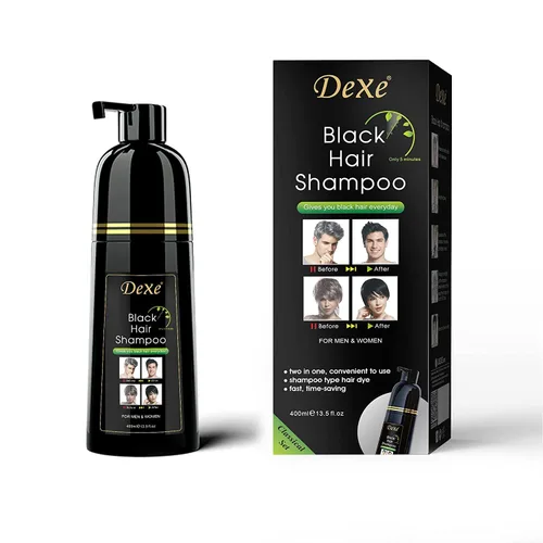 Miniatura 16 de Black Hair Dye Shampoo Permanent YIZHONG Hair Color para el cabello 100% cobertura de canas Mujeres Hombres 3 In2 Easy Comb Dyeing (negro)