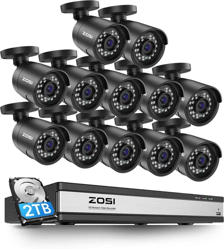 Miniatura 13 de ZOSI Cámara de Seguridad para el Hogar HD de 2MP 1080p para Exteriores e Interiores (Híbrida 4 en 1 HD-CVI/TVI/AHD/960H CVBS Analógica), Cámara