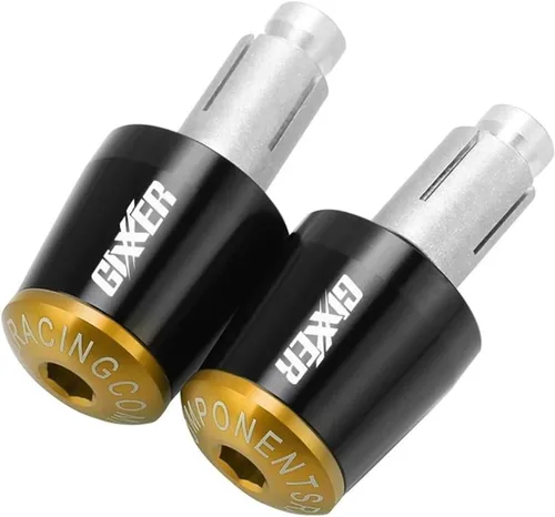 Miniatura 11 de Manillar de motocicleta para motocicleta, peso final, agarres para manillar, tapa antivibración, enchufe plateado para Suzuki Gixxer 150sf 250sf 155