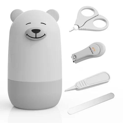 Miniatura 13 de Juego de cortaúñas para bebé con bonito estuche, kit de lima de uñas y uñas de los pies para manicura y pedicura para recién nacidos, regalo de aseo