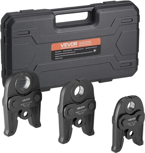 Miniatura 13 de VEVOR Mandíbula ProPress de 1/2" para herramientas de prensa de serie compacta, mandíbula de prensado de acero endurecido 52 HRC - Compatible