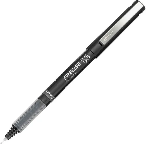 Miniatura 4 de PILOT Precise V5 Stick - Bolígrafos de tinta líquida con punta extrafina (0.5 mm.), tinta negra, paquete de 5 (26010)