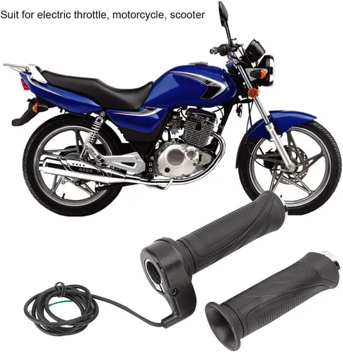 Miniatura 3 de Acouto Acelerador eléctrico, empuñaduras de mango de acelerador de bicicleta eléctrica, empuñaduras de acelerador y cable de agarre para bicicleta