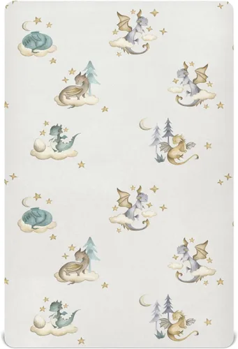 Miniatura 41 de vvfelixl Sábanas de cuna para niños y niñas, animales de granja, vacas, tréboles, transpirables, para colchón de cuna, suaves y transpirables, 39 x