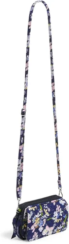 Miniatura 2 de Vera Bradley Bolso cruzado de algodón todo en uno para mujer con protección RFID, Coral floral