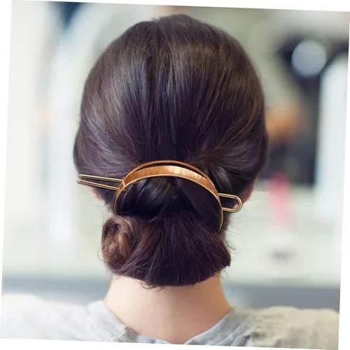Miniatura 2 de Mikinona 2 extensiones de cabello de metal para novia, pinzas de metal para el cabello para mujeres, horquillas en forma de U, palillos de pelo