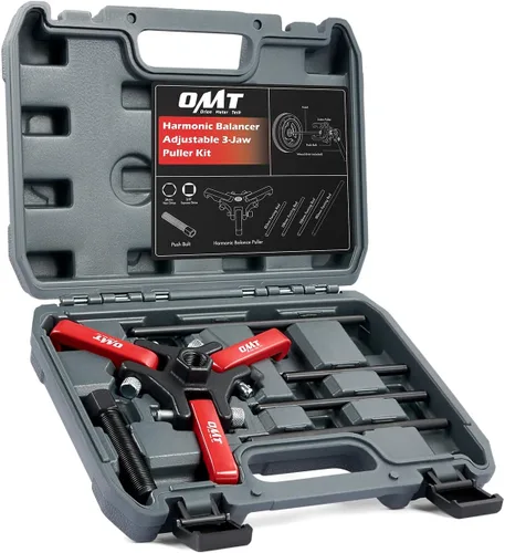Miniatura 8 de Kit de extractor de equilibrador armónico Orion Motor Tech, juego de extractor de 3 garras ajustable para quitar amortiguadores armónicos y Negro