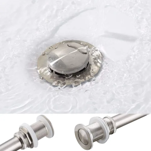 Miniatura 5 de Combo de fregadero y grifo de baño, fregadero ovalado de 16 x 13 pulgadas, fregadero de baño ovalado sobre la encimera, fregadero de baño, grifo